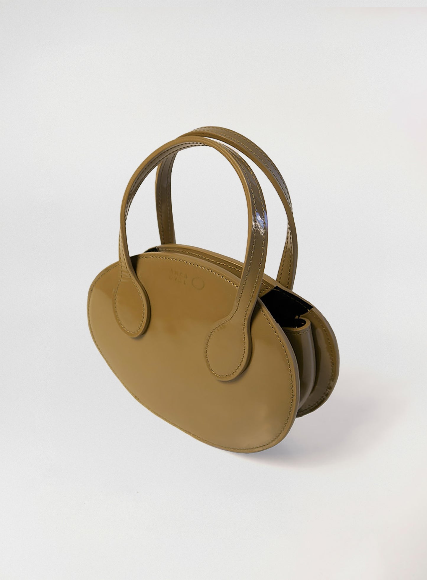 Mini Oval mocha bag