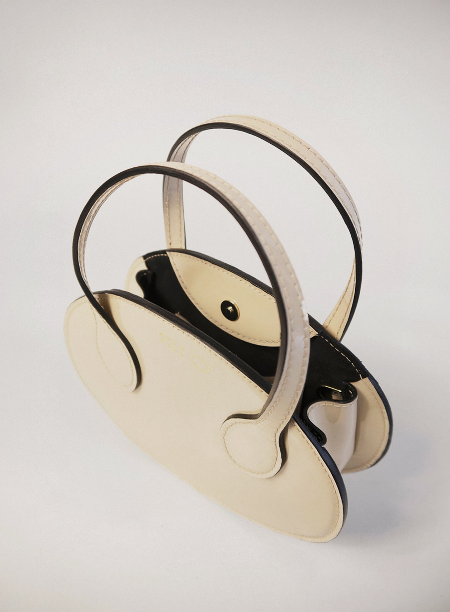 Mini Oval beige bag