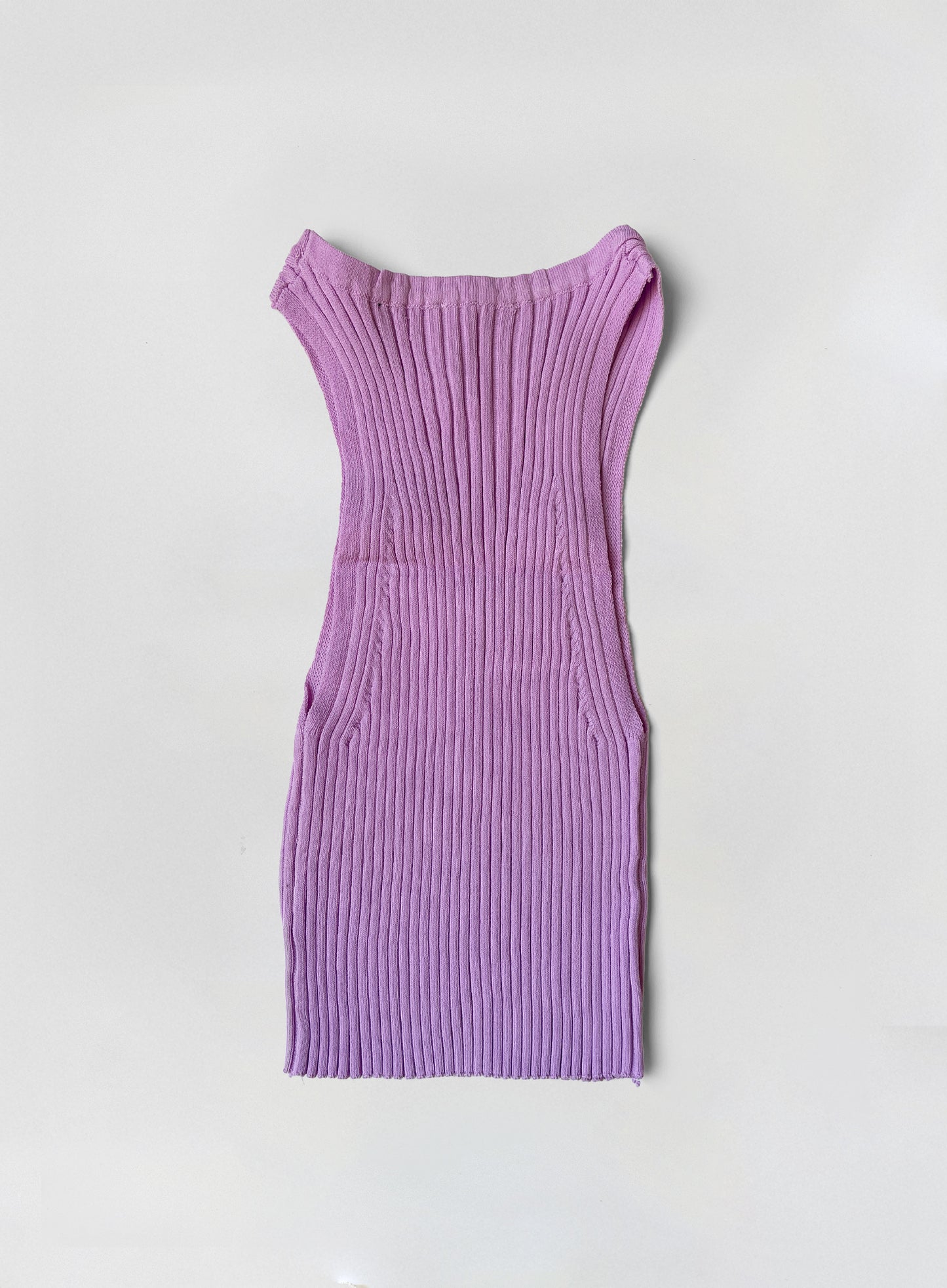 Débardeur brodé Oval Crop Lila - TANK TOP - AMCA OVAL