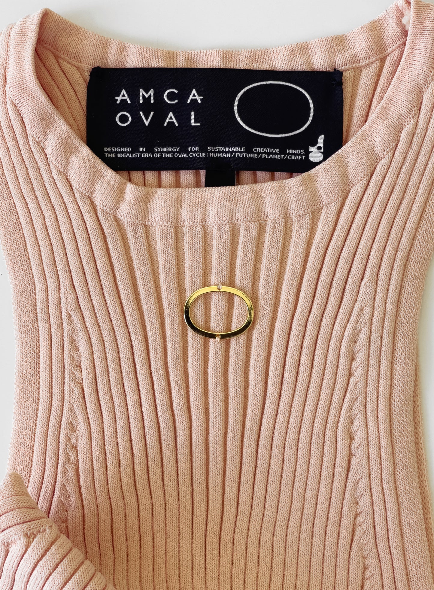 tank top knitwear oval fashion amca beige
