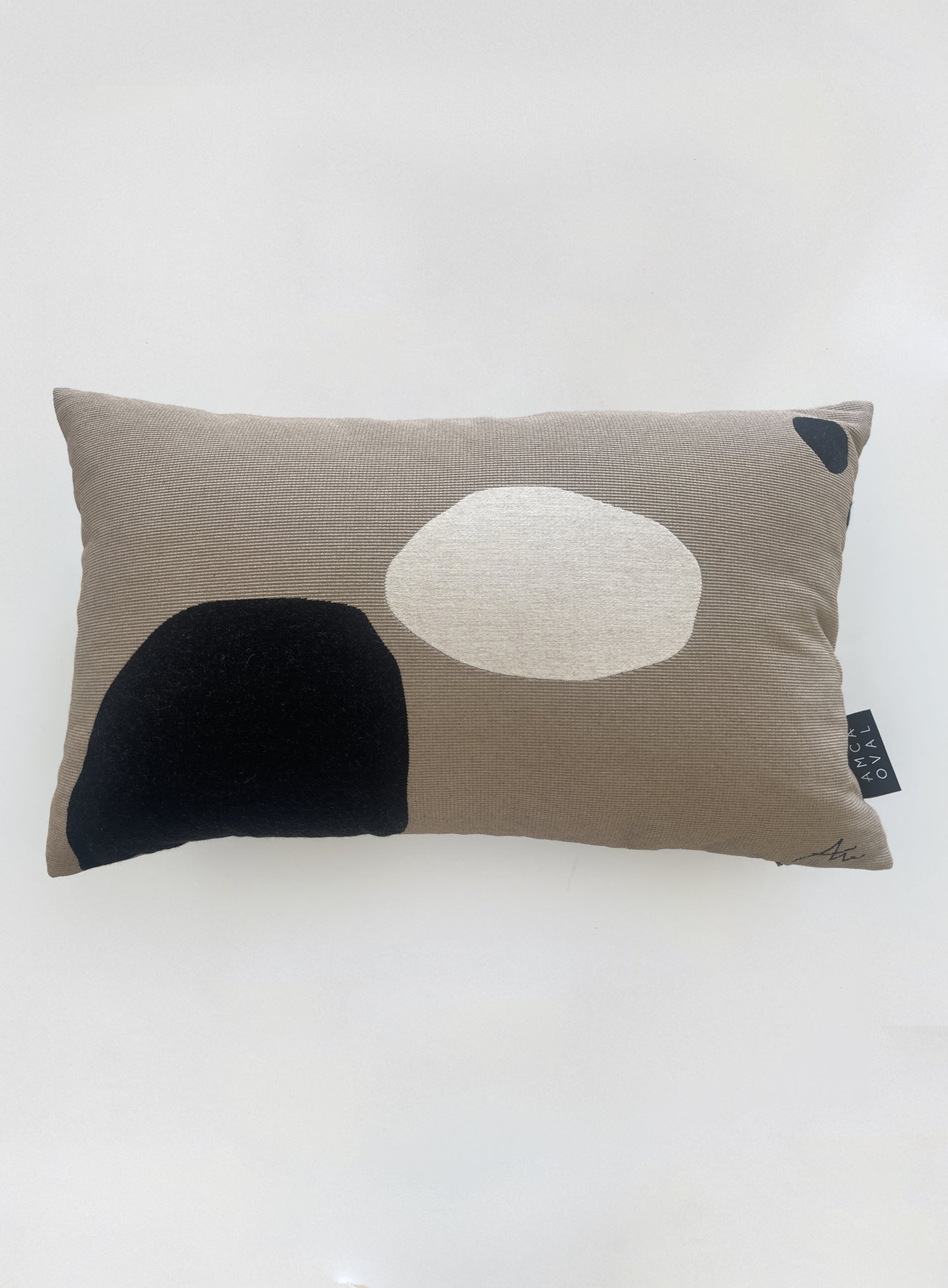 Coussin tissé "Vibrations" : Marigoldscape - COUSSIN - AMCA OVAL