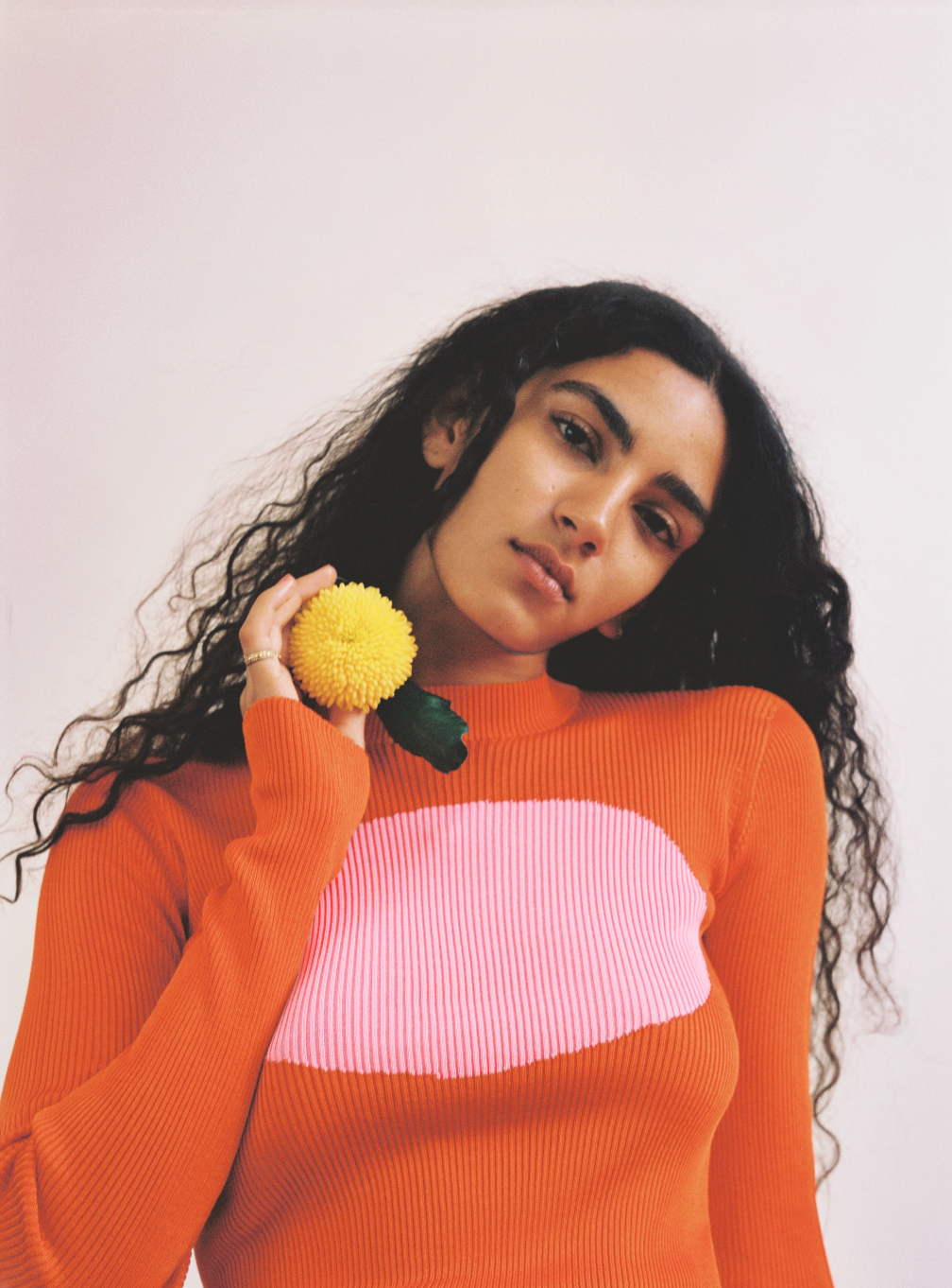 Haut Oval Colorama manches longues Orange Rose - BRA - AMCA OVAL