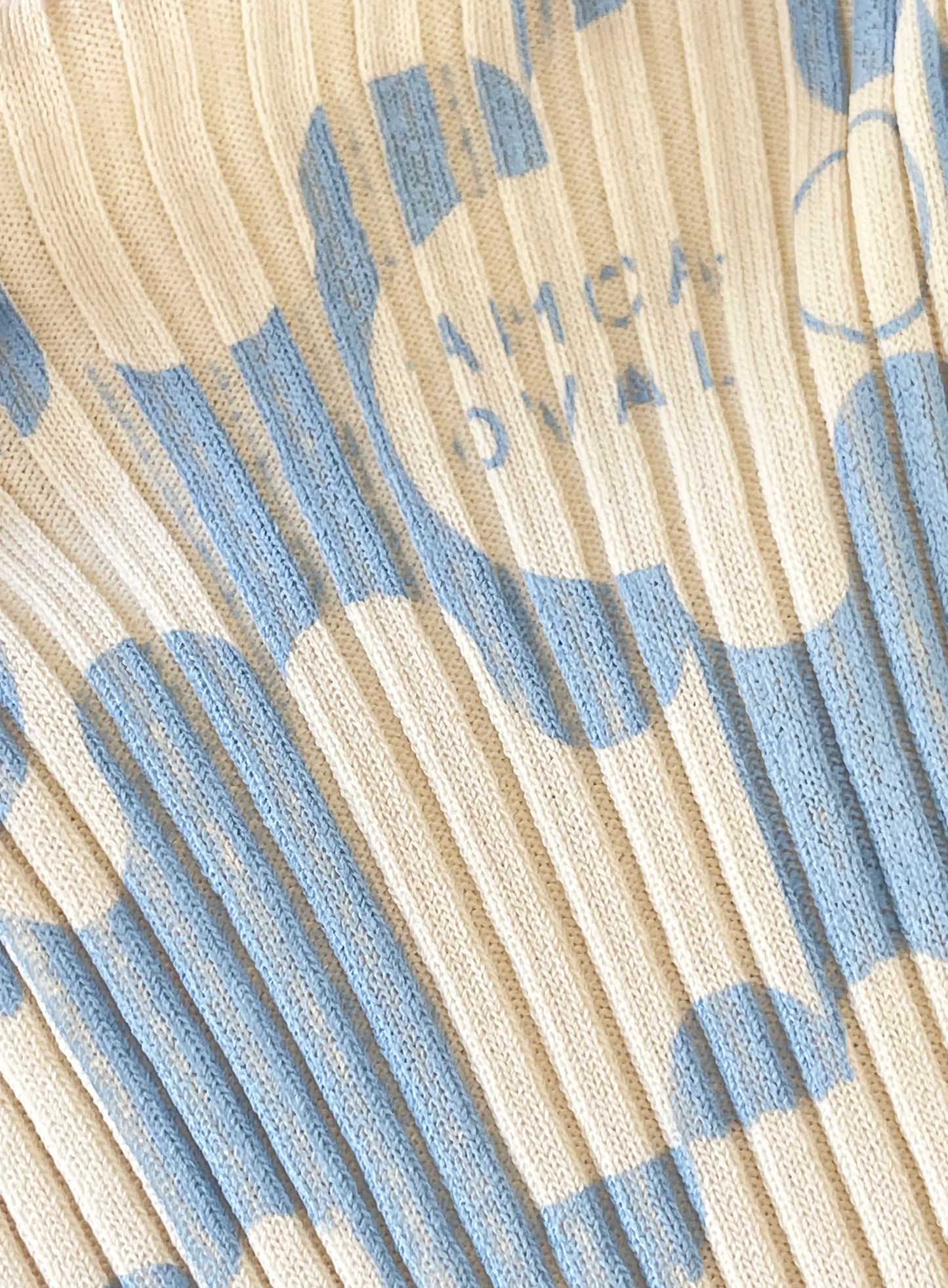 Débardeur sérigraphié Aurora Ivory Blue - TANK TOP - AMCA OVAL