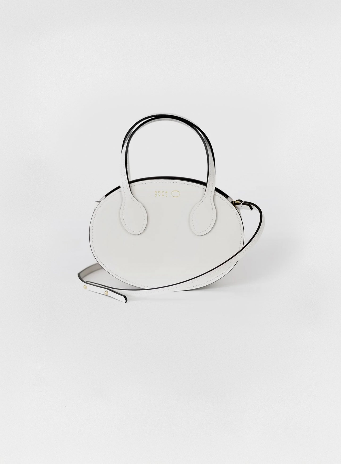 Mini white Oval bag