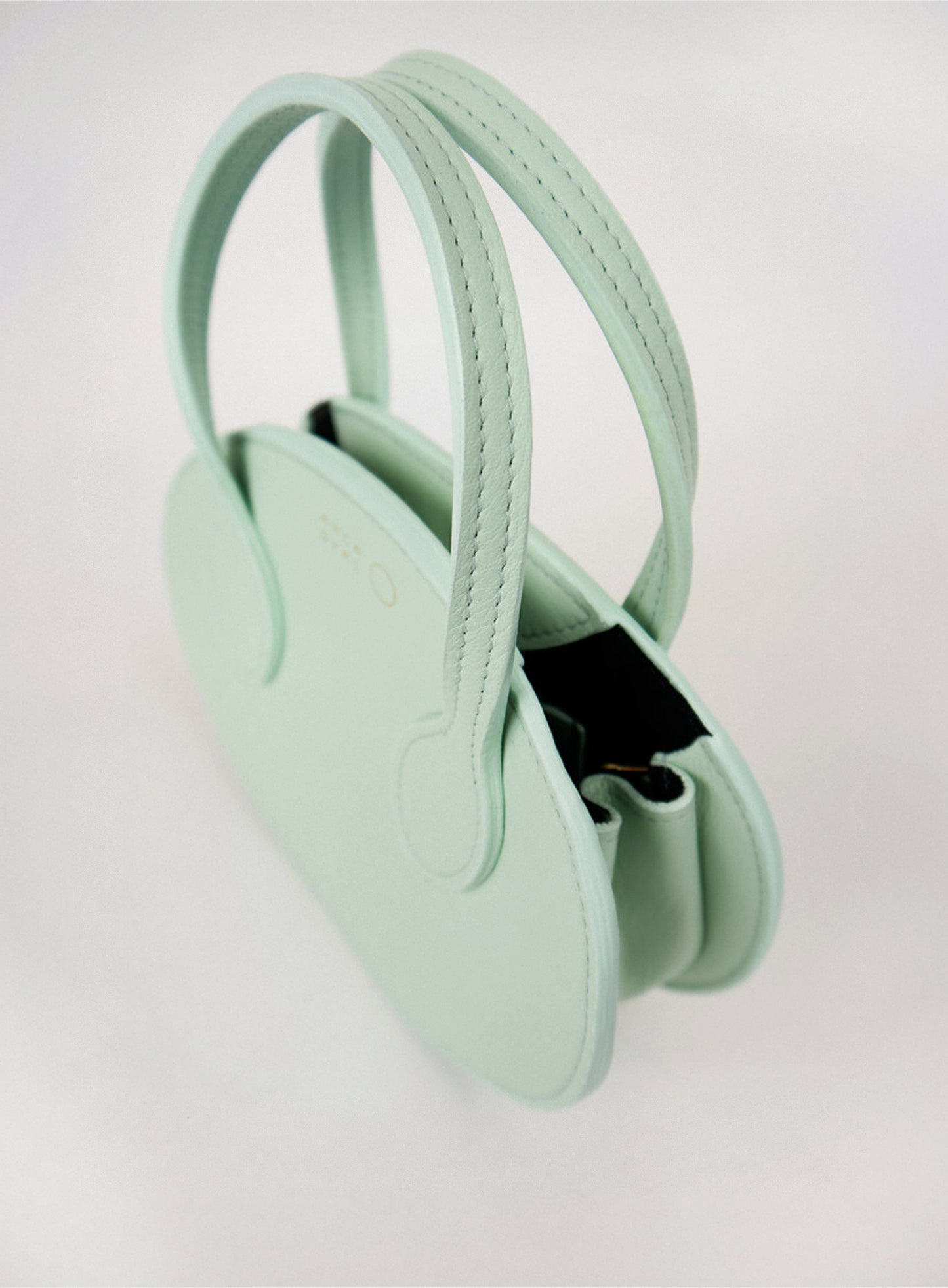 Mini Oval aqua bag