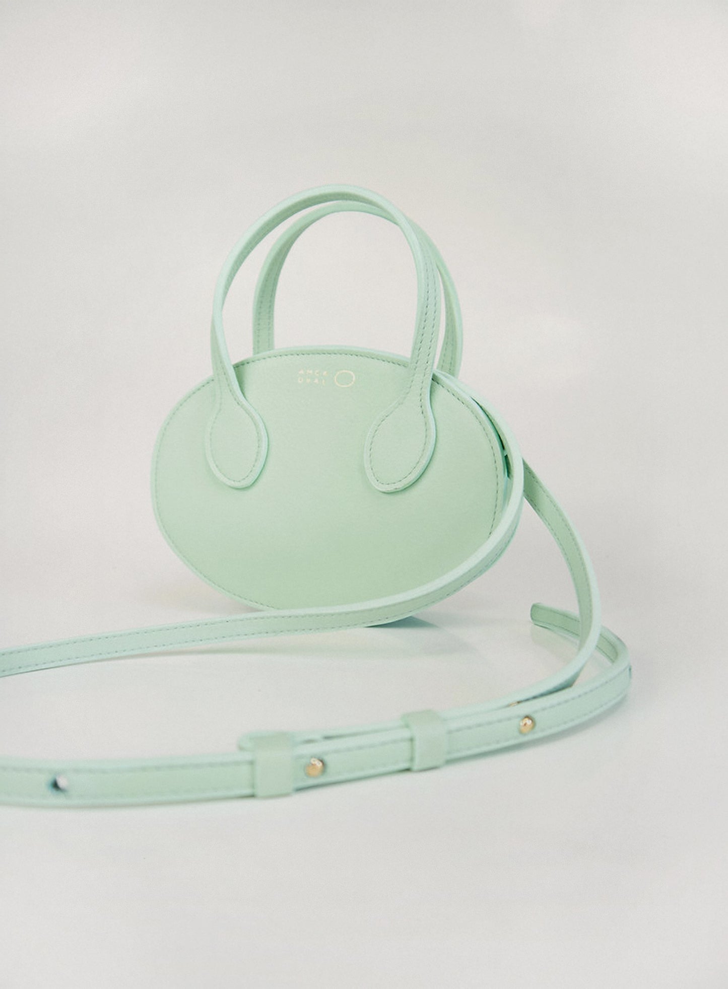 Mini Oval aqua bag
