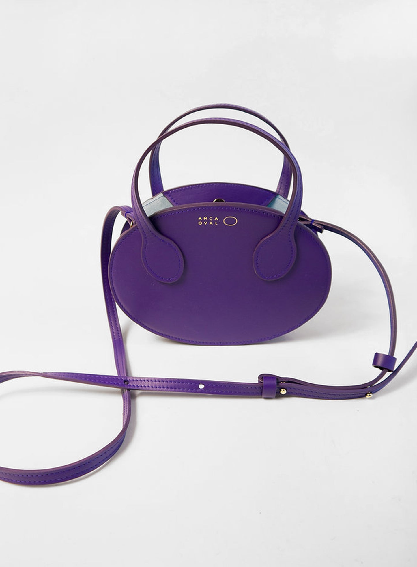 Mini Oval purple bag