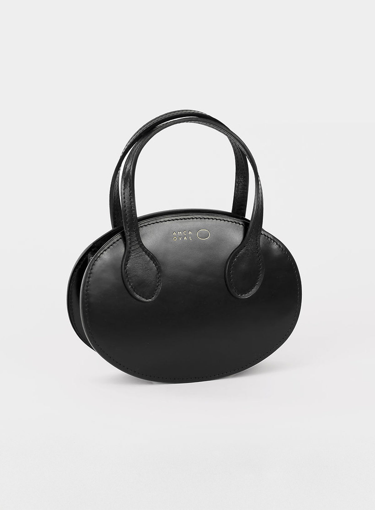 Mini sac Oval Cuir Noir - MINI SAC - AMCA OVAL