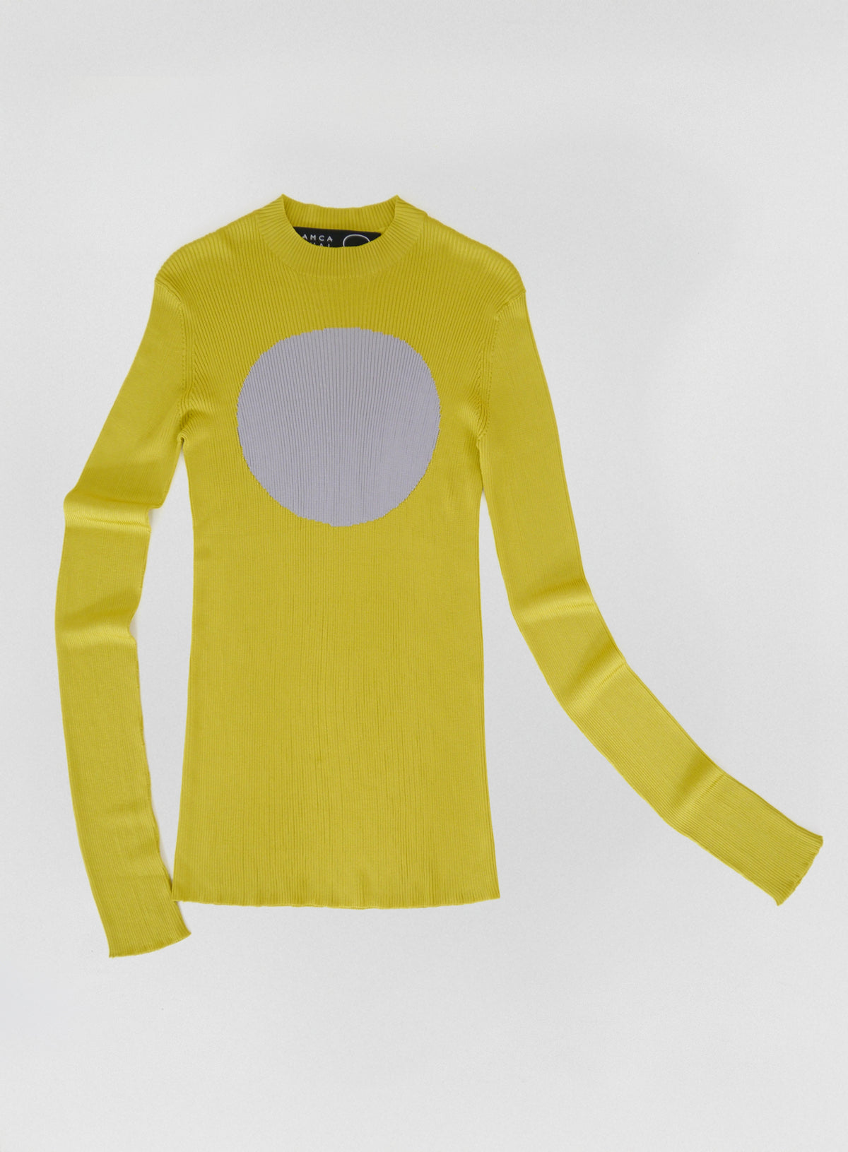 Haut Oval Colorama manches longues Jaune Gris - BRA - AMCA OVAL
