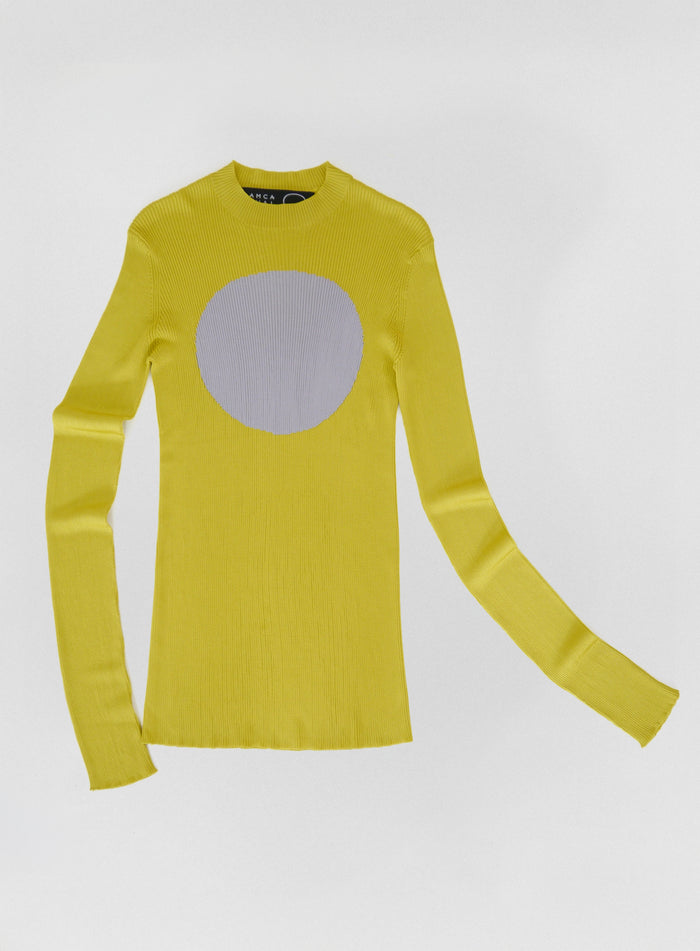 Oval Colorama long sleeves Yellow Grey