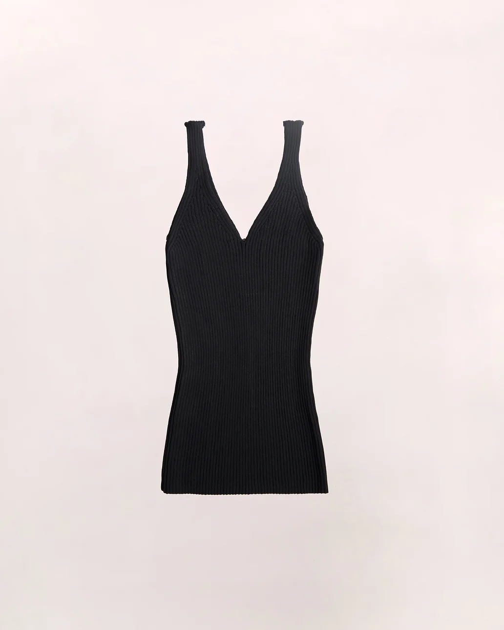 Débardeur noir perforé Oval - TANK TOP - AMCA OVAL