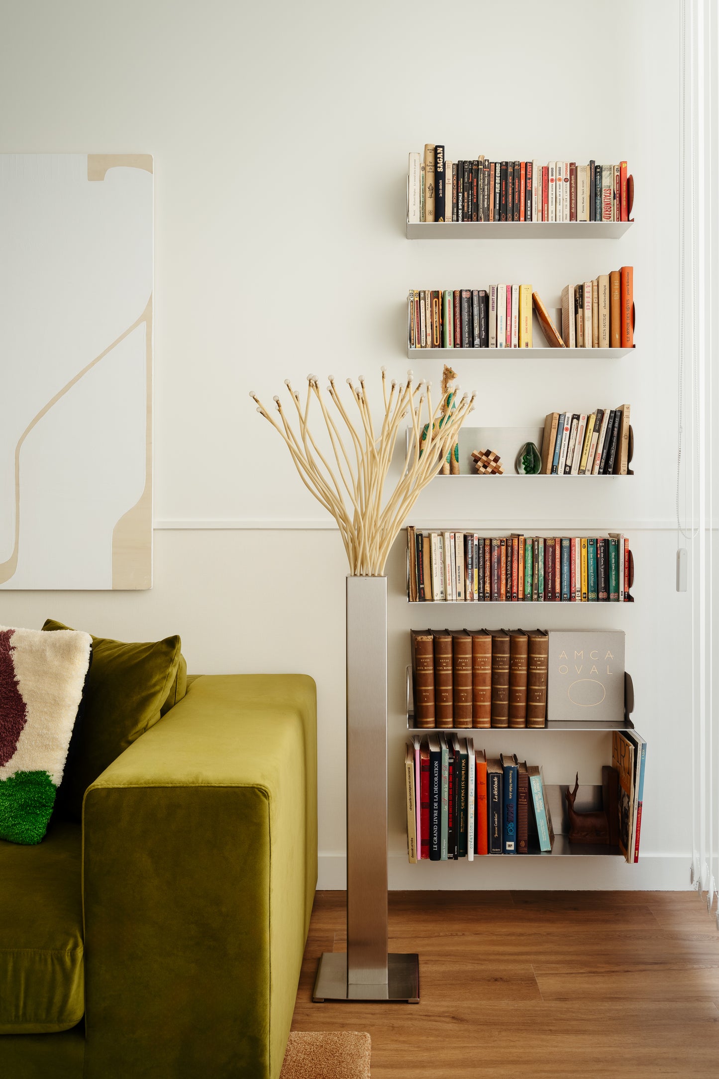 Pair of wall shelves