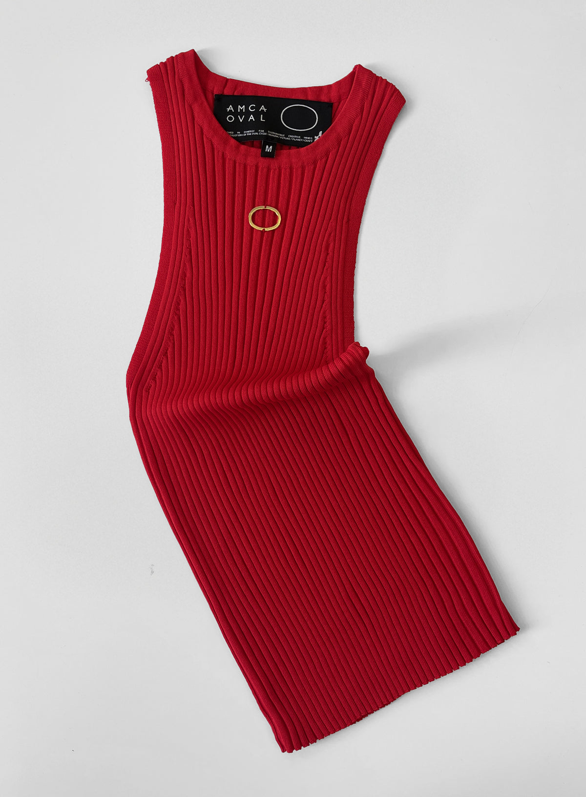 Débardeur brodé Oval Rouge - TANK TOP - AMCA OVAL