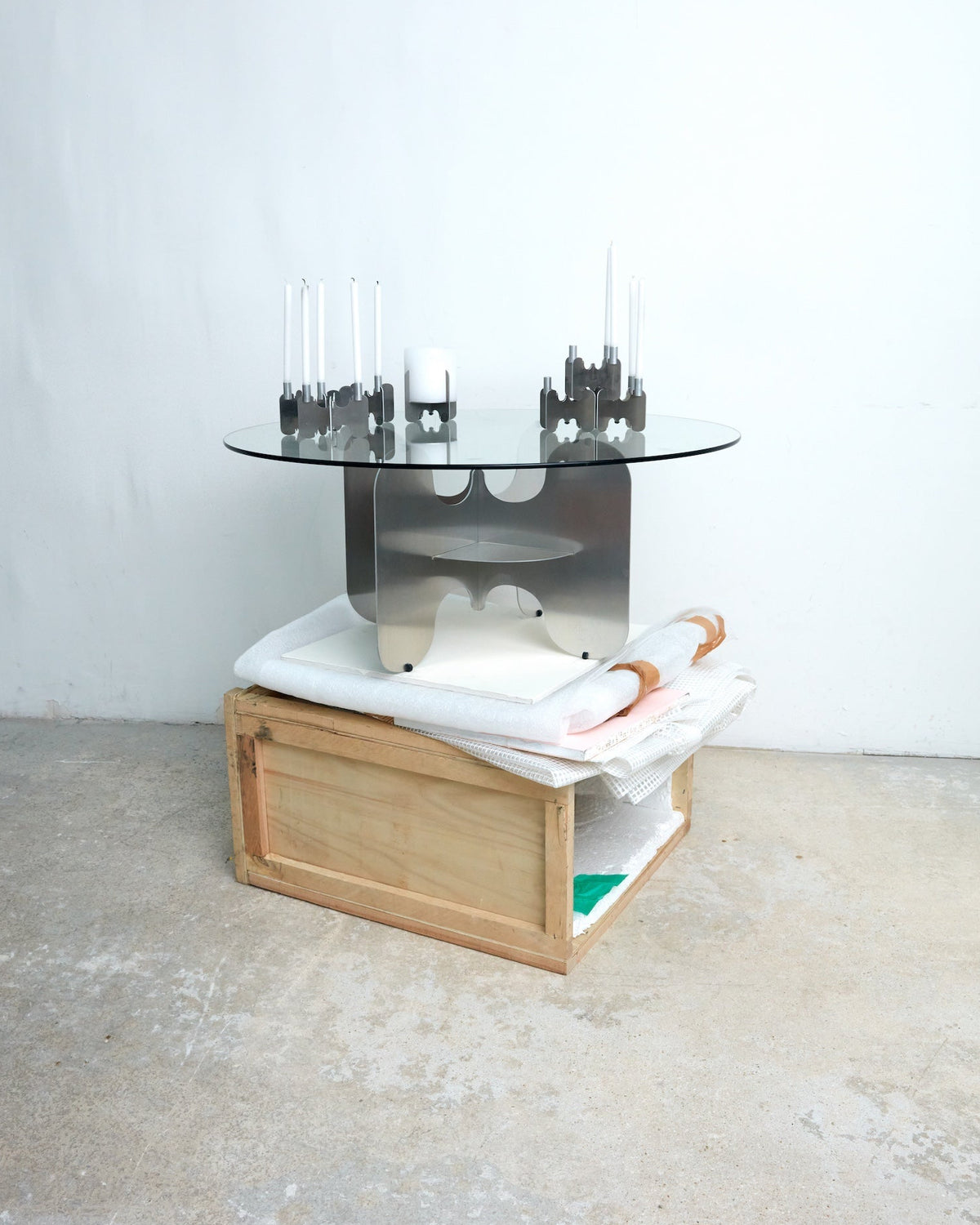 Table basse Aurora - METAL ALLUMINIUM - AMCA OVAL