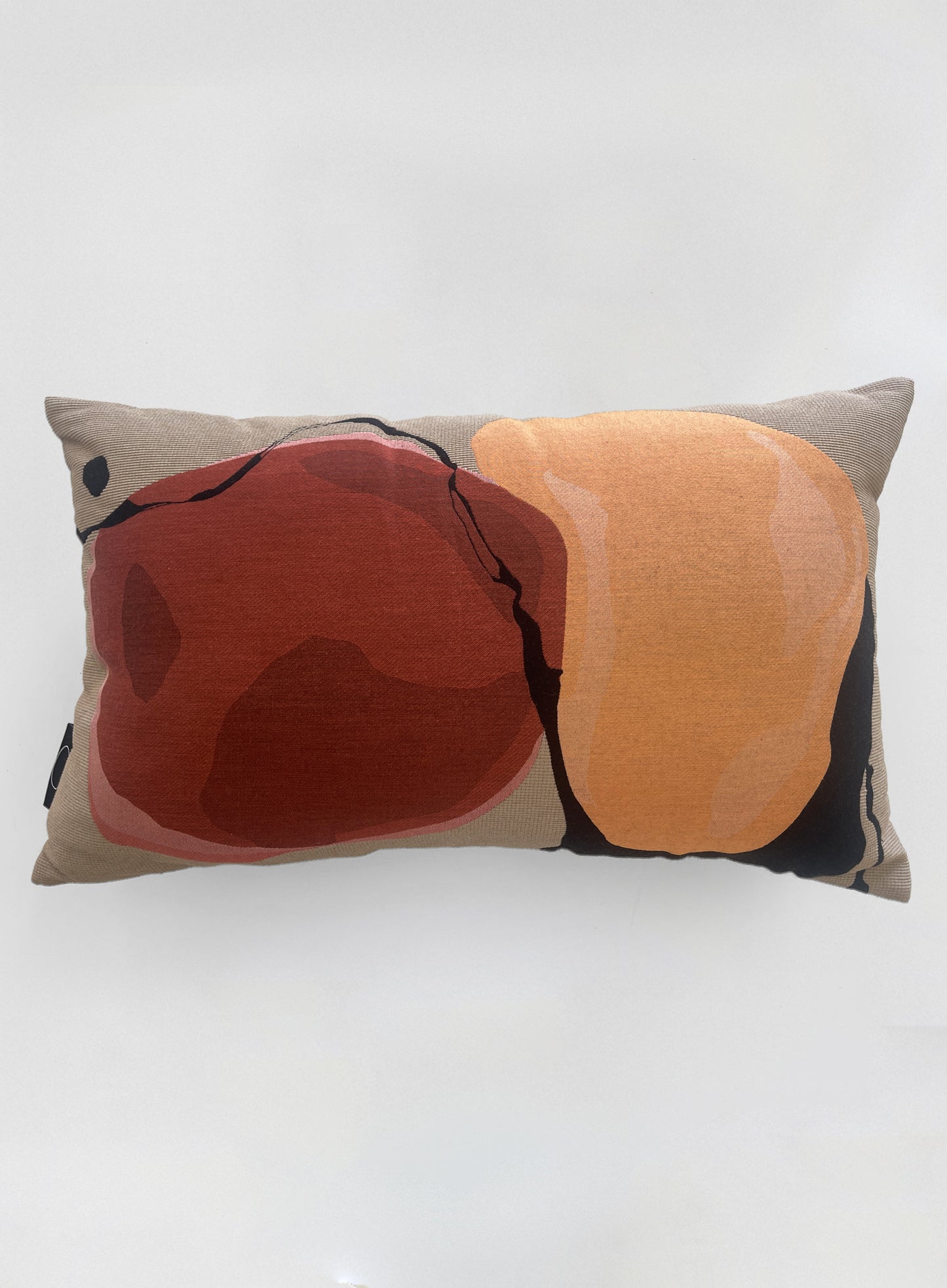 Coussin tissé "Vibrations" : Marigoldscape
