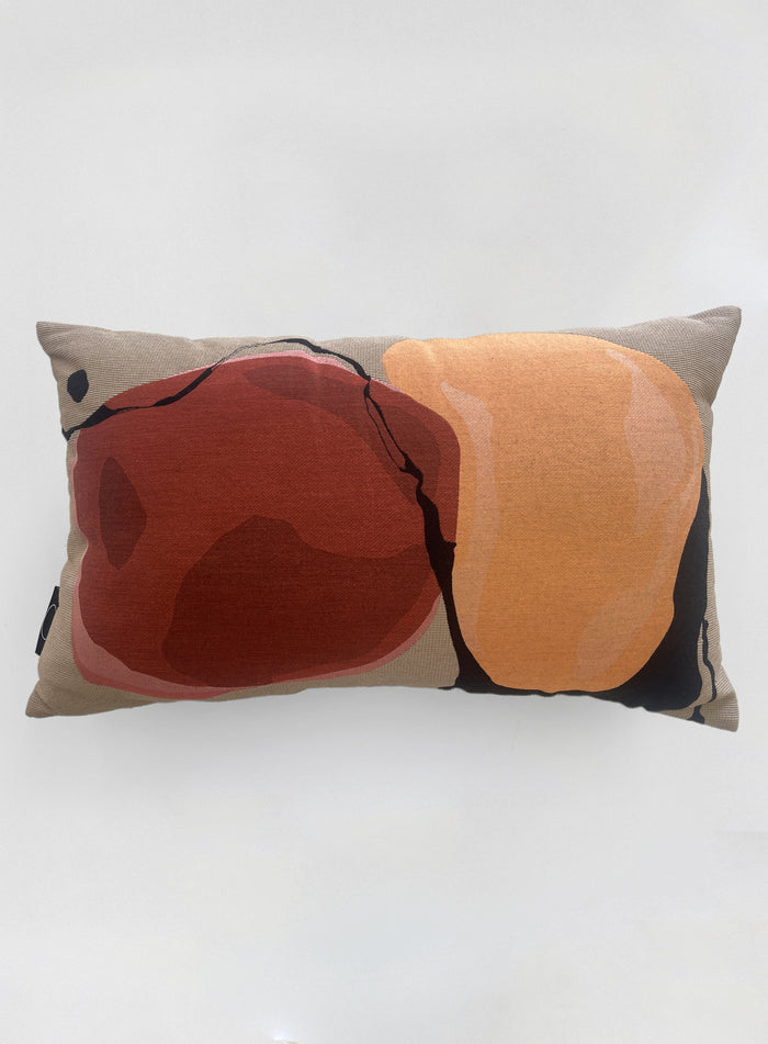 Coussin tissé "Vibrations" : Marigoldscape