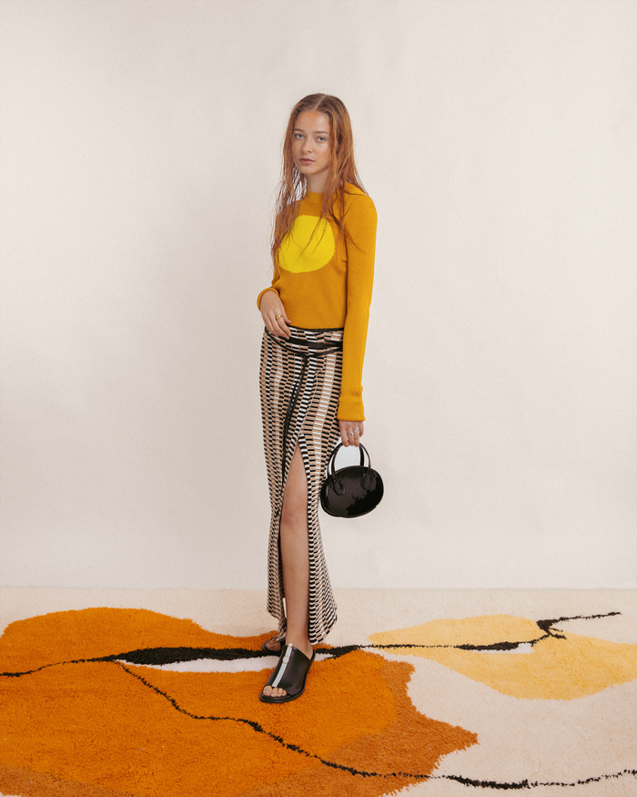 Oval Colorama long sleeves Ocre Yellow