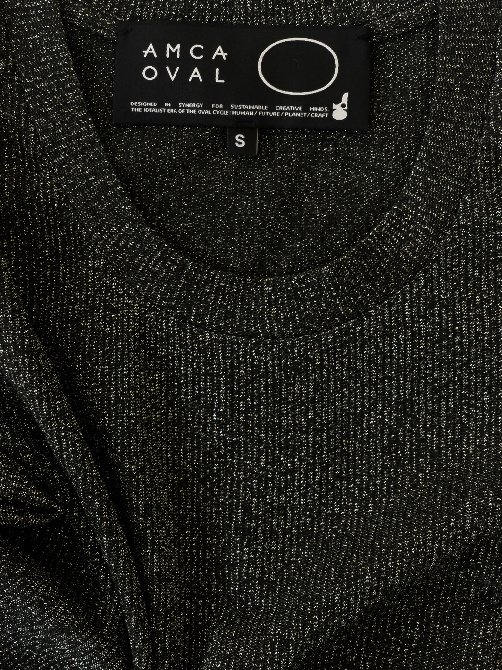 Top manches courtes noir brillant - TOP - AMCA OVAL