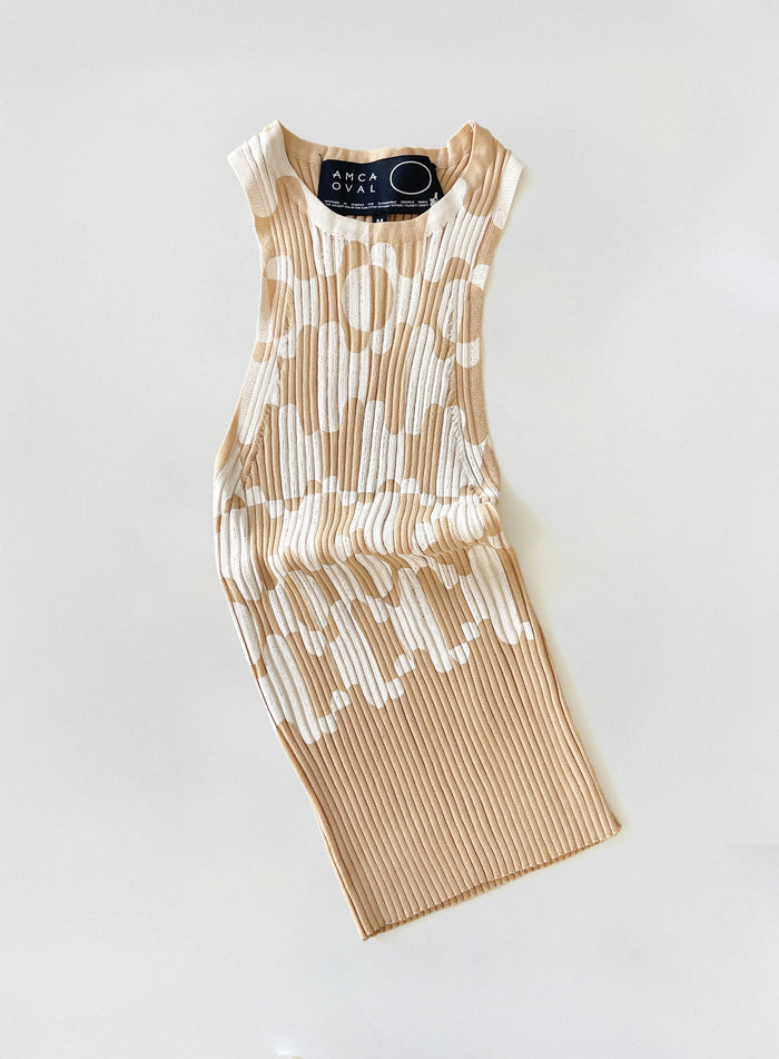 Débardeur sérigraphié Aurora Beige
