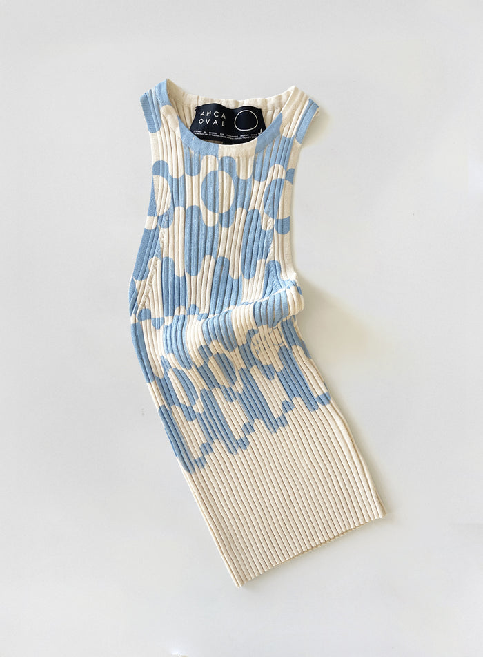 Débardeur sérigraphié Aurora Ivory Blue