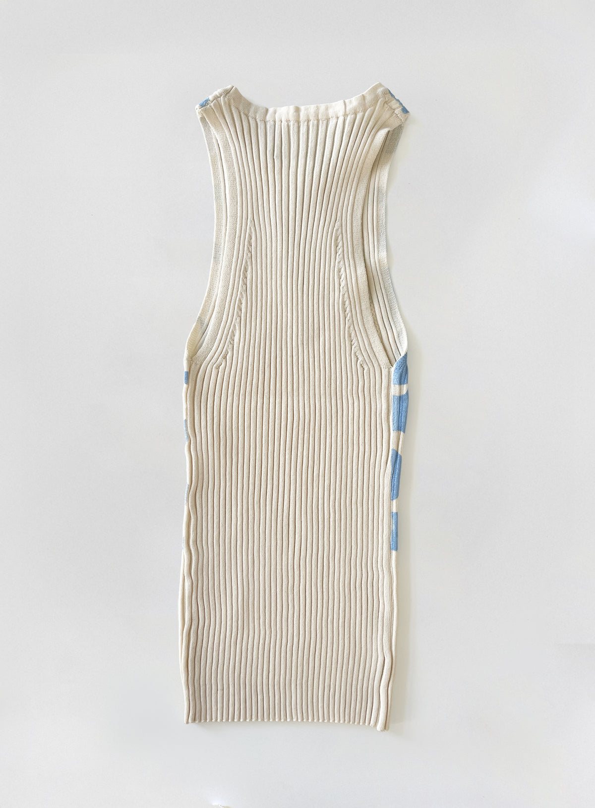 Débardeur sérigraphié Aurora Ivory Blue - TANK TOP - AMCA OVAL