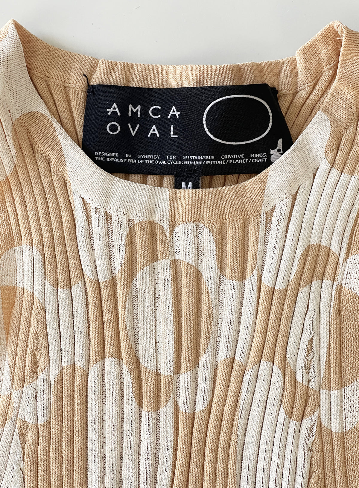 Débardeur sérigraphié Aurora Beige - TANK TOP - AMCA OVAL