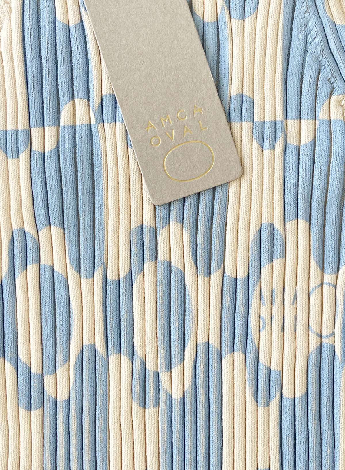 Débardeur sérigraphié Aurora Ivory Blue - TANK TOP - AMCA OVAL