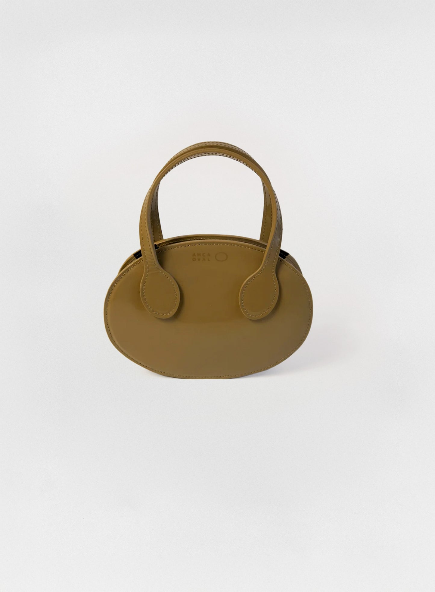 Mini Oval mocha bag