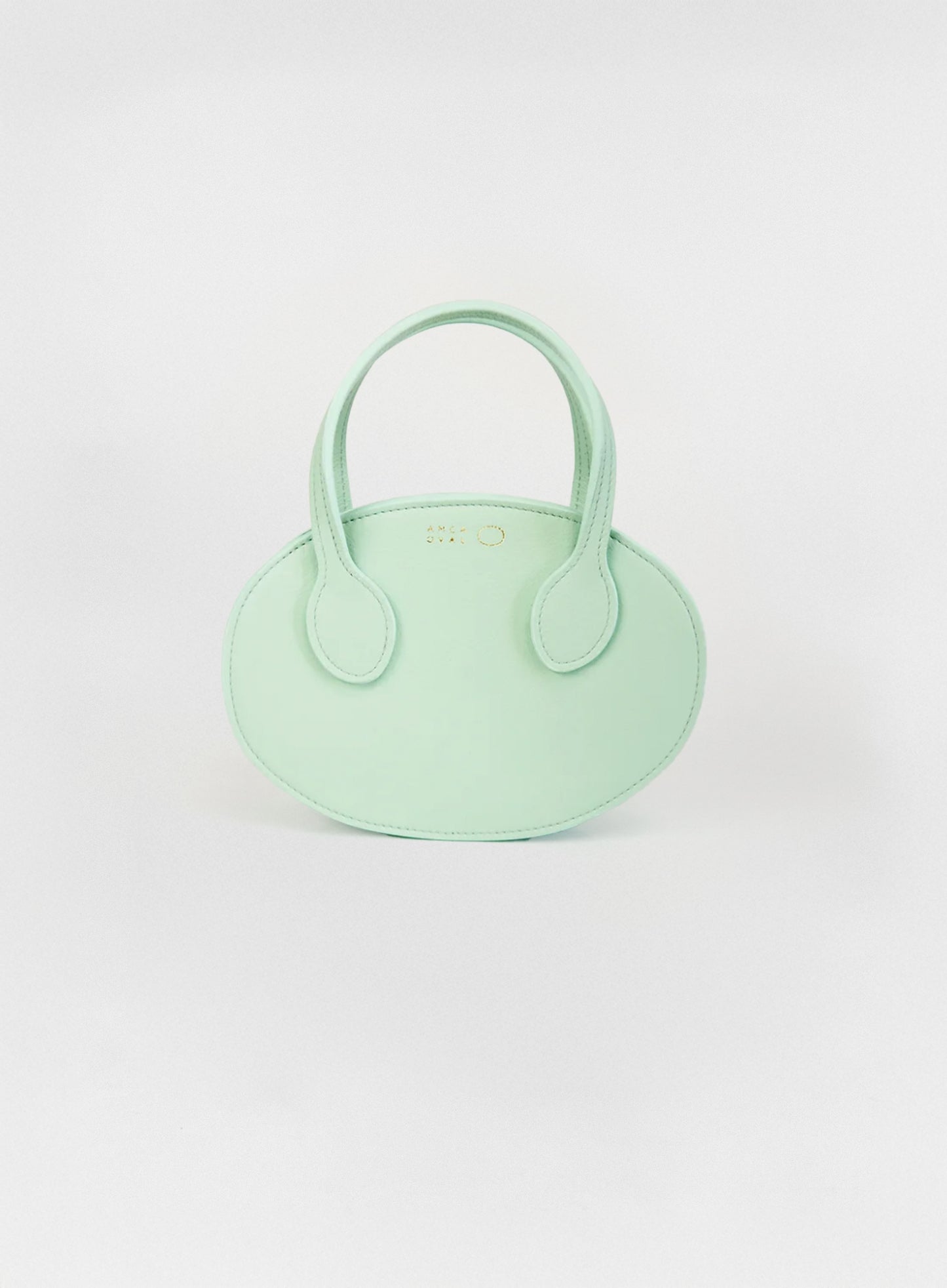 Mini Oval aqua bag