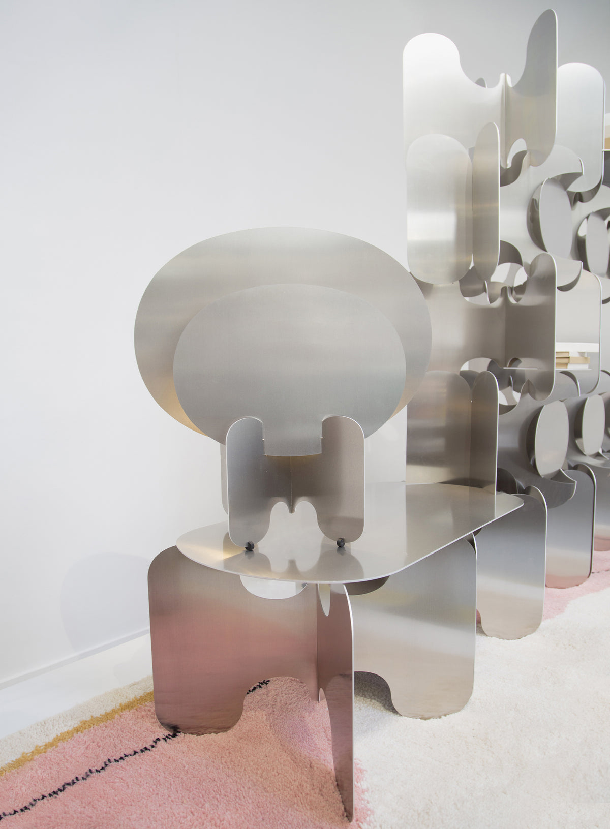 Lampe Aurora XL Alluminium - METAL ALLUMINIUM - AMCA OVAL