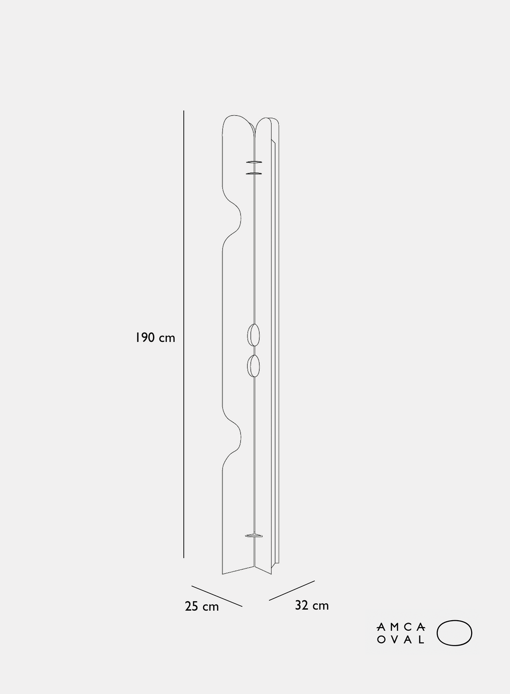 Totem Aurora 001A - METAL ALLUMINIUM - AMCA OVAL