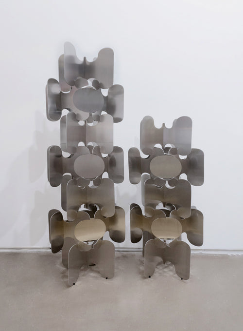 Tours lumineuses Aurora Modular System - METAL ALLUMINIUM - AMCA OVAL