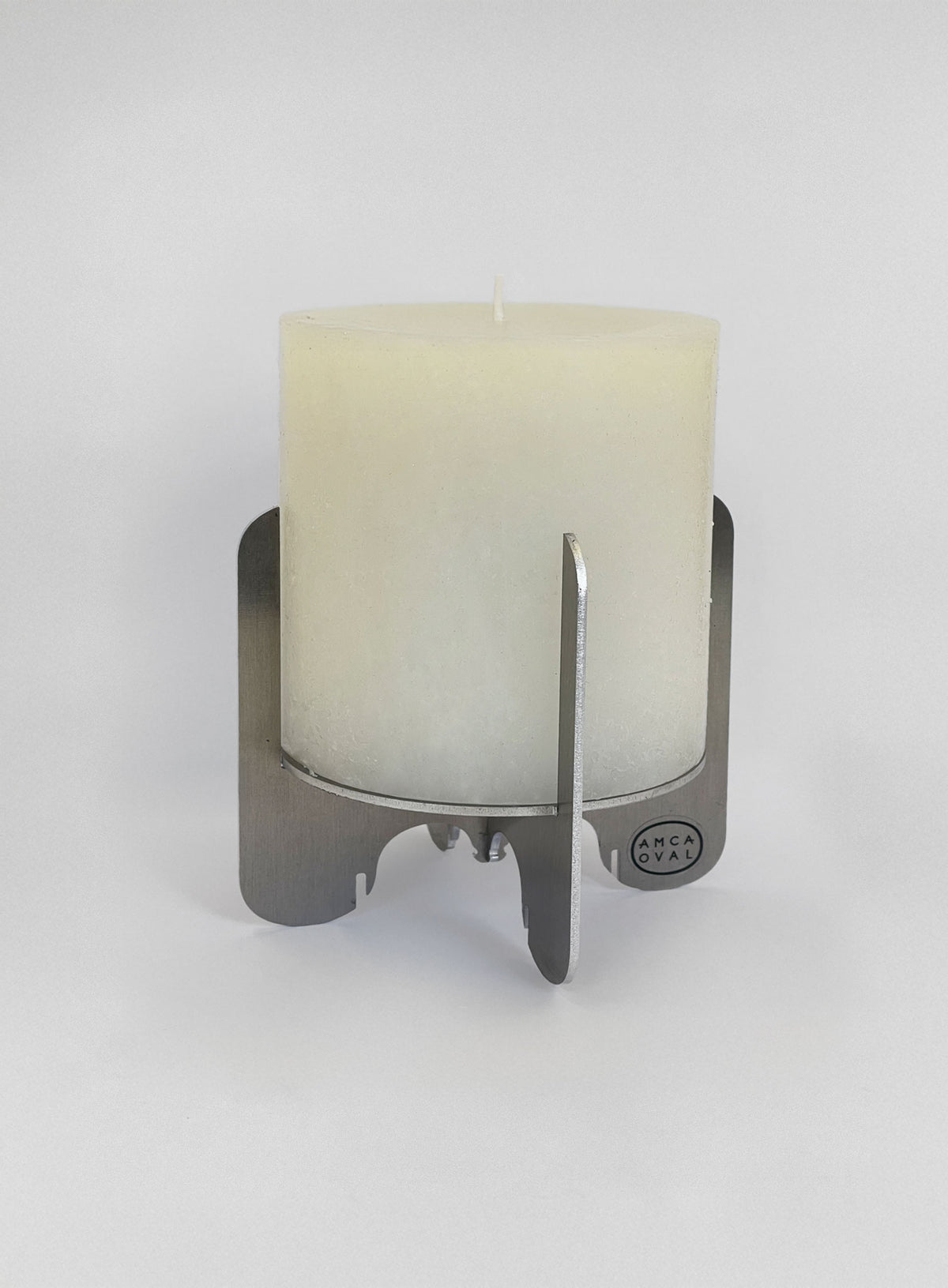 Large bougeoir Aurora - METAL ALLUMINIUM - AMCA OVAL