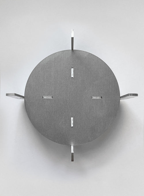 Large bougeoir Aurora - METAL ALLUMINIUM - AMCA OVAL
