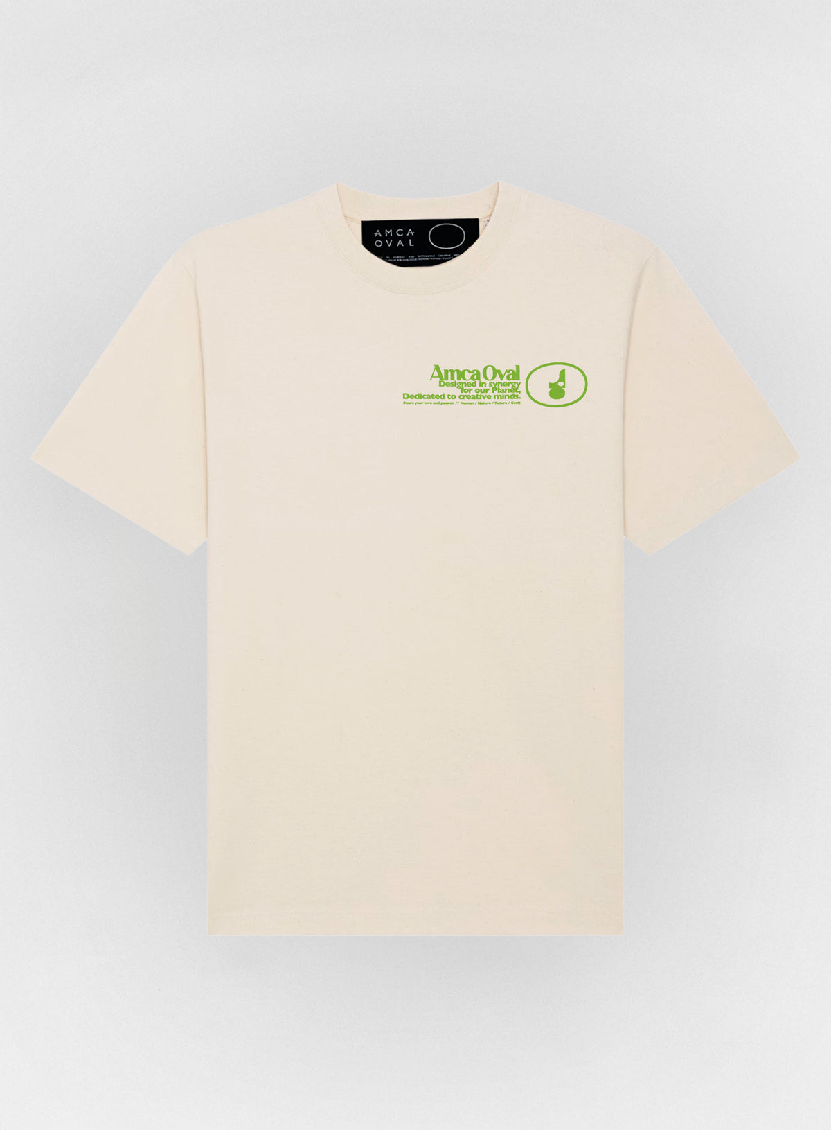 T-Shirt Écru Imprimé - TSHIRT - AMCA OVAL