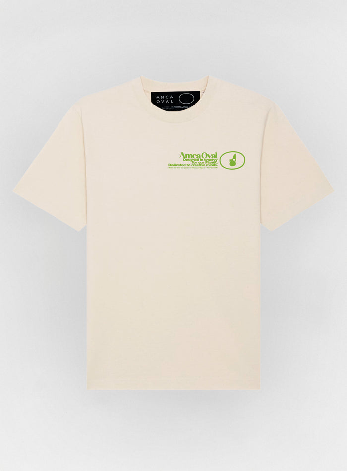 T-Shirt Écru Imprimé