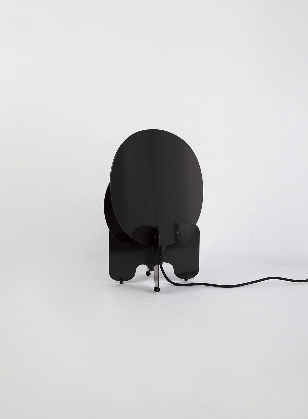 Lampe Aurora AMCA oval system modulaire design style aluminium métal noir laqué 