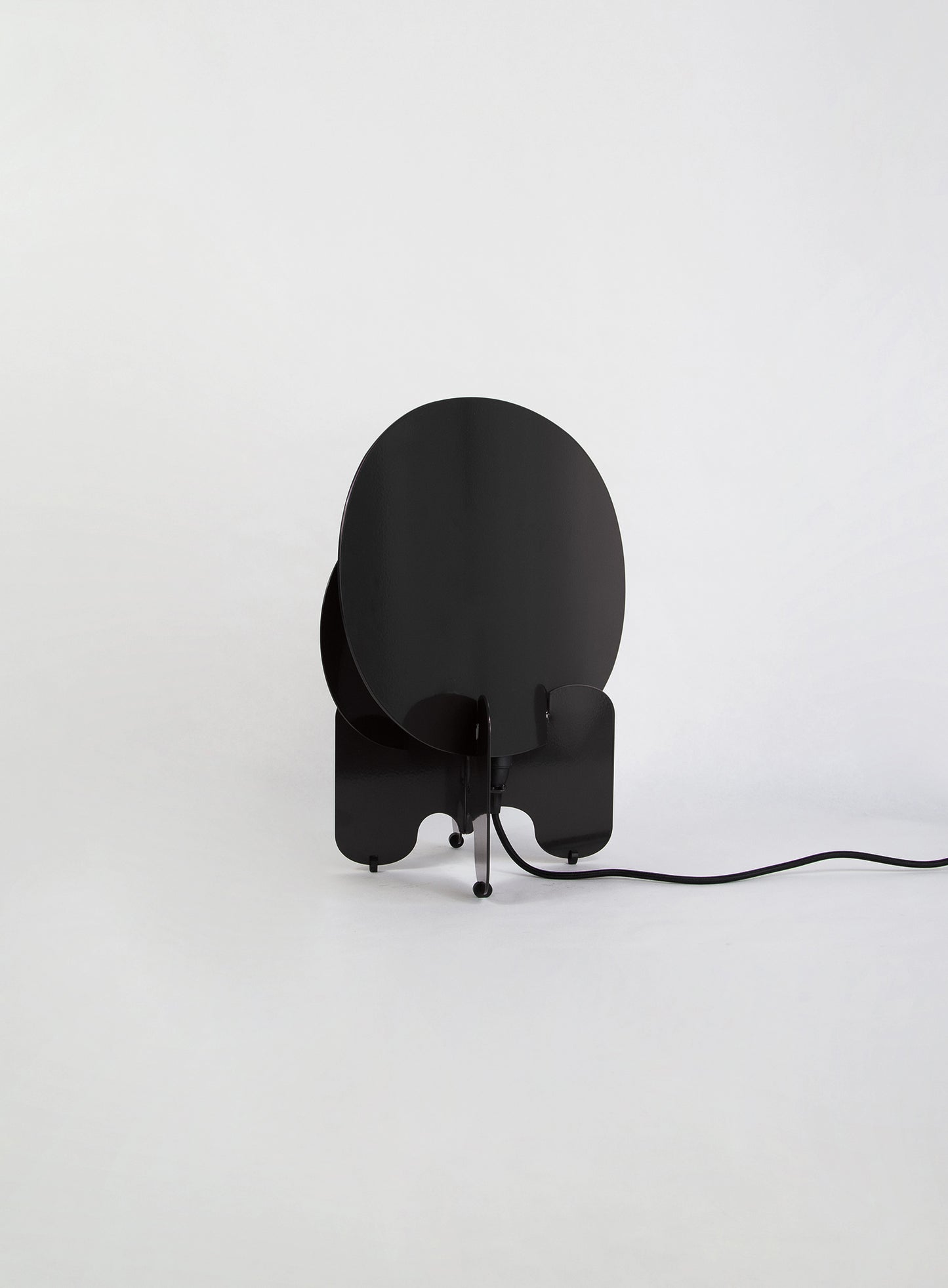 Lampe Aurora AMCA oval system modulaire design style aluminium métal noir laqué 