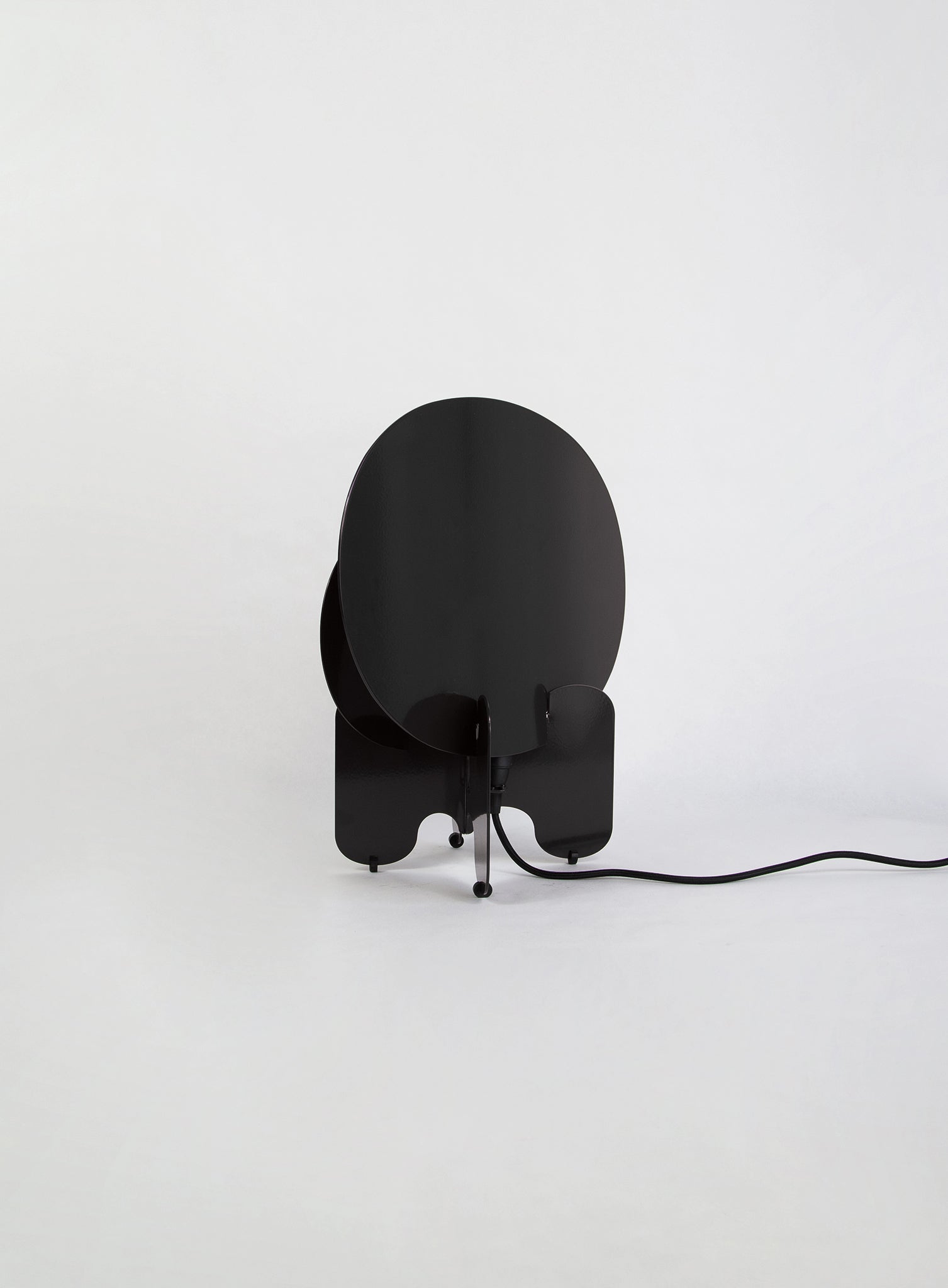 Lampe Aurora AMCA oval system modulaire design style aluminium métal noir laqué 