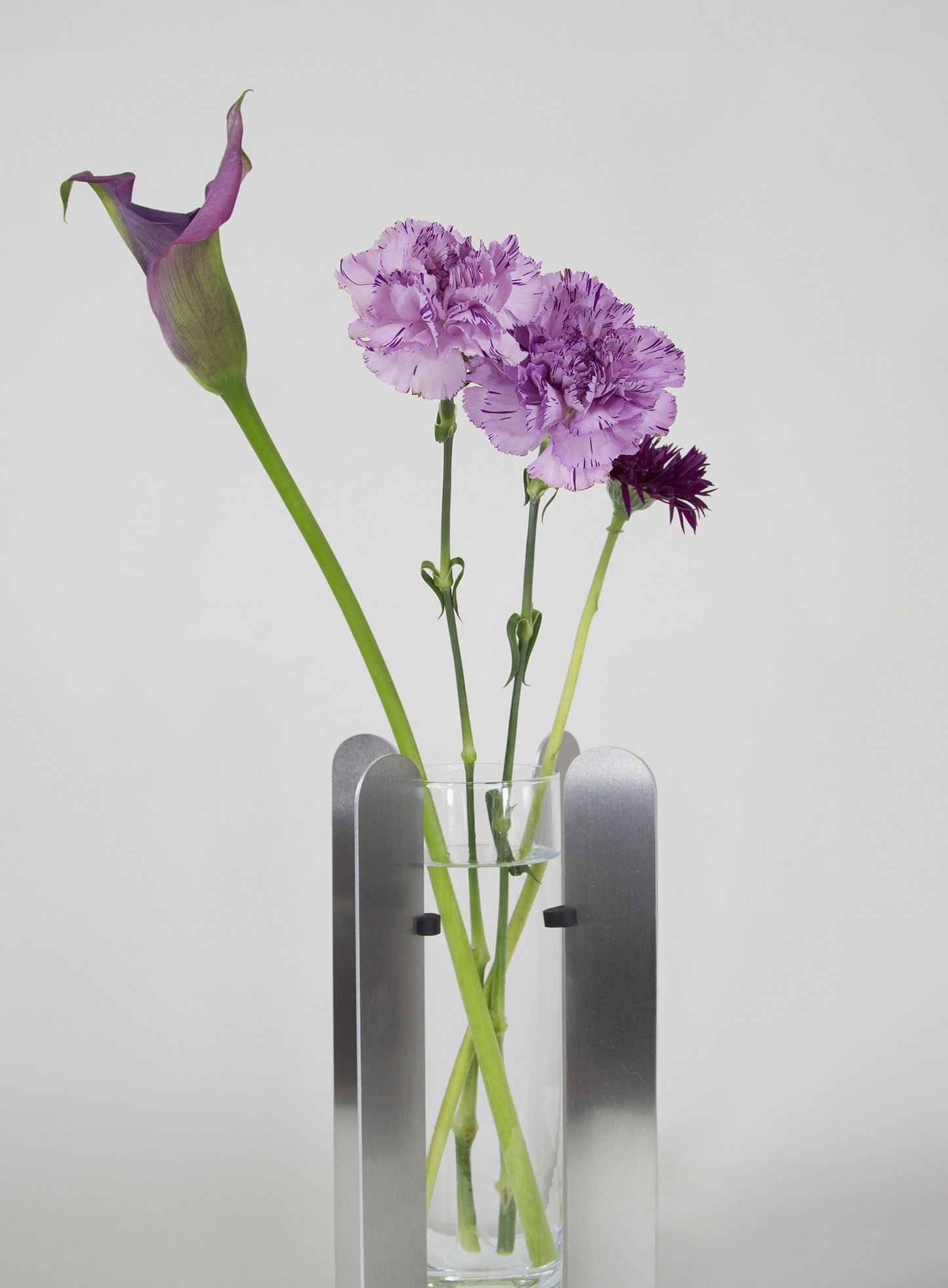 Modern flower vase by AMCA Oval — minimalist design, sculptural aluminium metal , creative interior design , collectible recycled home decor.